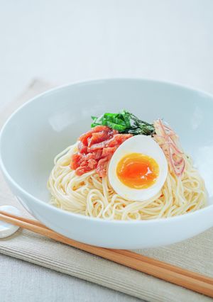 梅の冷やしそうめん-レシピのメイン写真