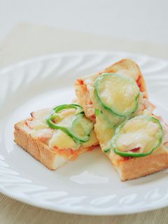 黒酢ピザトースト-レシピのメイン写真