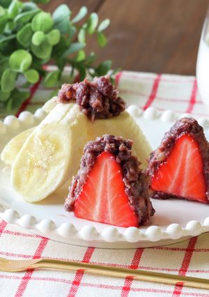 糀あんこで包むフルーツおはぎ-レシピのメイン写真