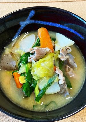 もつ汁／もつ入れねげとん汁だ(身内専用)-レシピのメイン写真