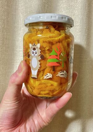 ミカン（タンカン）の皮の蜂蜜漬け-レシピのメイン写真