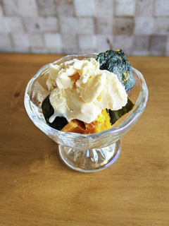 ほっこりかぼちゃとバニラアイス♪-レシピのメイン写真