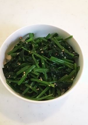 ほうれん草のニンニクごま和え-レシピのメイン写真