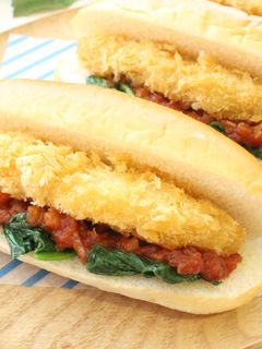 フィッシュサンド(トマト給食)-レシピのメイン写真