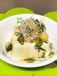 白髪ネギ☆青ネギ☆しらすの冷奴-レシピのメイン写真