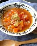 トマト缶で作るミネストローネ