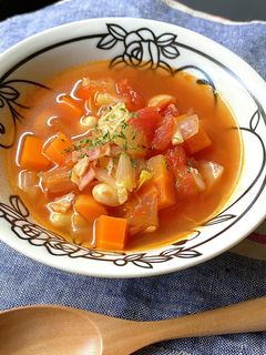 トマト缶で作るミネストローネ-レシピのメイン写真