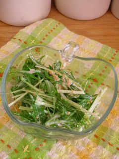 水菜さっぱりサラダ-レシピのメイン写真