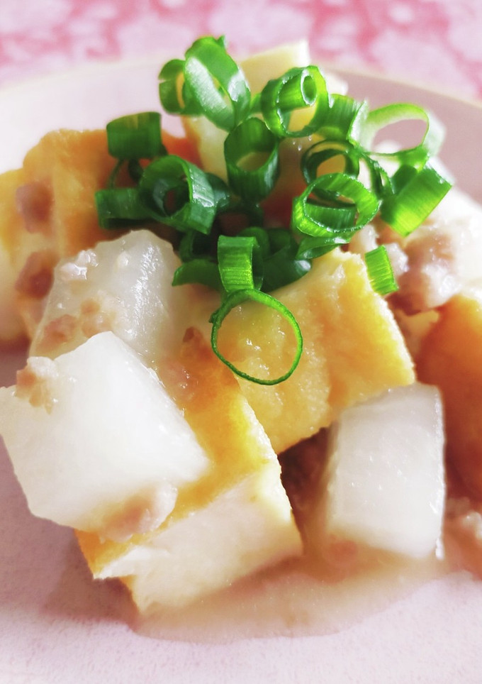 厚揚げと大根のサイコロころりん炒め煮-レシピのメイン写真
