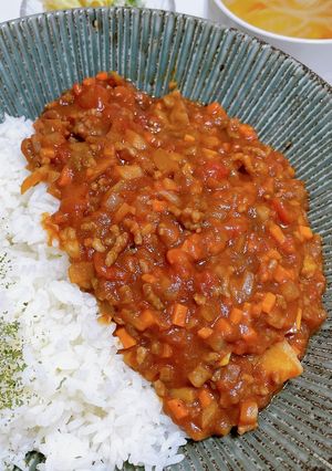 レンジでトマトキーマカレー-レシピのメイン写真