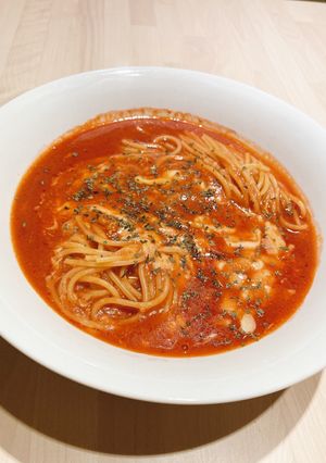 トマトジュースでスープパスタ-レシピのメイン写真
