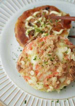 レンジ4分。ふんわりとろけるお好み焼き-レシピのメイン写真