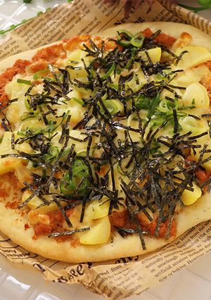 イースト要らず!簡単じゃが明太ピザ-レシピのメイン写真