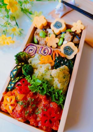 女子学生のお弁当(2023.4.20)-レシピのメイン写真