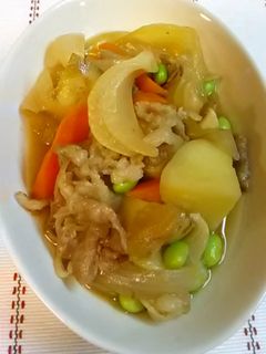 肉じゃが 新じゃがと新玉ねぎを使って-レシピのメイン写真