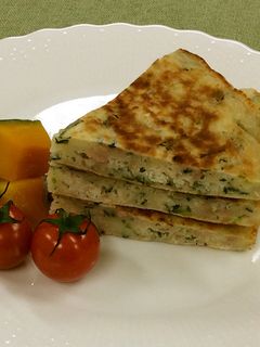 ツナつなパンケーキ-レシピのメイン写真