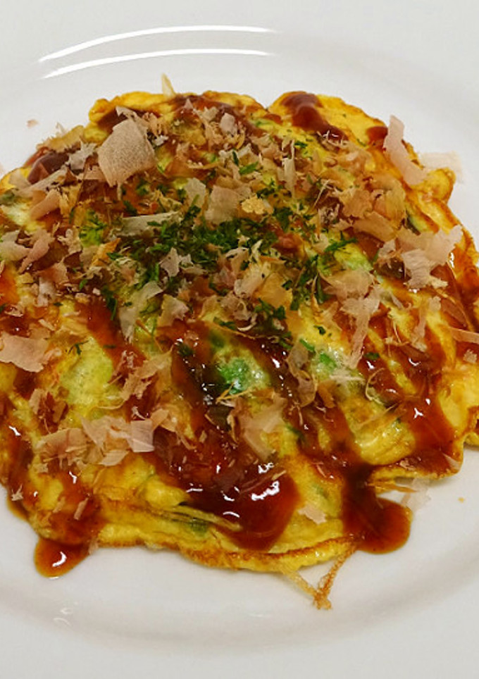 お好み焼き風卵焼き-レシピのメイン写真