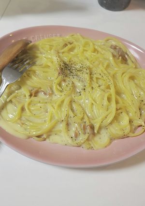 パスタソースアレンジ本格簡単カルボナーラ-レシピのメイン写真