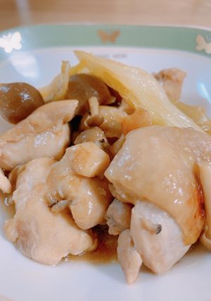 ぷるぷる鶏もも肉の昆布ぽん酢煮-レシピのメイン写真