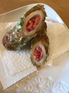 紅しょうが入りの竹輪の磯辺揚げ-レシピのメイン写真
