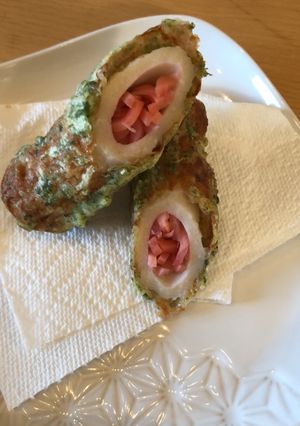紅しょうが入りの竹輪の磯辺揚げ-レシピのメイン写真