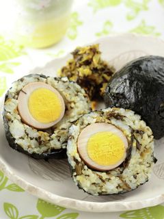 味玉高菜おにぎり-レシピのメイン写真