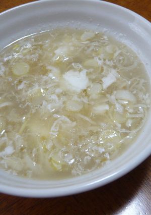 余った卵白で！葱の中華風スープ♪-レシピのメイン写真