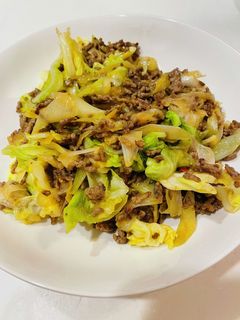 合挽き肉とキャベツの回鍋肉風炒め-レシピのメイン写真