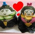 お雛様☆サラダおにぎり☆キャラ弁にも