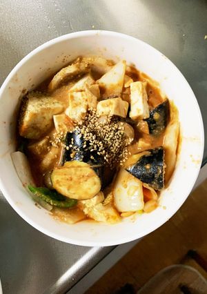 肉無豆腐きな粉簡単ボロネーゼ味野菜炒め-レシピのメイン写真