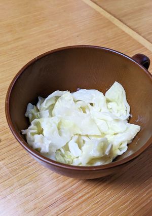2分で完成！簡単ヘルシーキャベツ-レシピのメイン写真