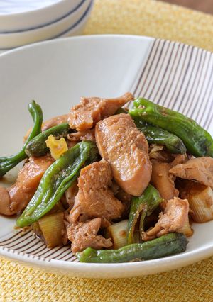 鶏ささみとししとうの照り和え-レシピのメイン写真