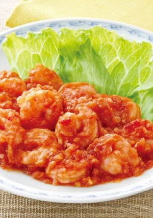 レンジでえびチリ-レシピのメイン写真