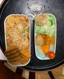 レンジ簡単中華風ナポリタン味炒飯弁当