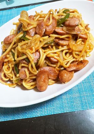 我が家のナポリタン-レシピのメイン写真