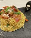 イタリアンまぐろたたき冷製パスタ