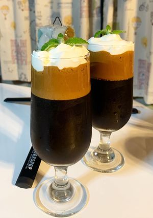 コーヒーゼリーにダルゴナコーヒー-レシピのメイン写真