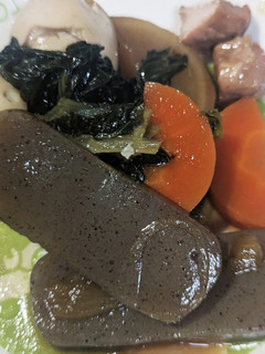 小松菜とにんじんとたまごと豚肉の煮物-レシピのメイン写真