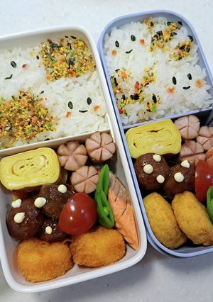 シンプルだけど可愛い顔弁-レシピのメイン写真