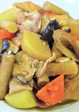 ごぼうたっぷり新じゃがとごぼうの筑前煮-レシピのメイン写真