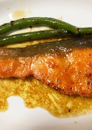 鮭のムニエル バター醤油をかけて-レシピのメイン写真