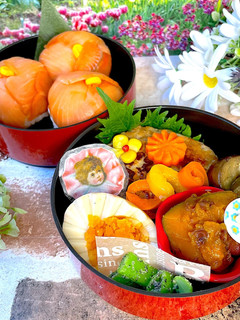 令和五年 卯月二十日 サーモンてまり弁当-レシピのメイン写真