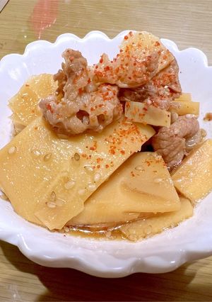 たけのこと牛肉のガーリックうま煮-レシピのメイン写真