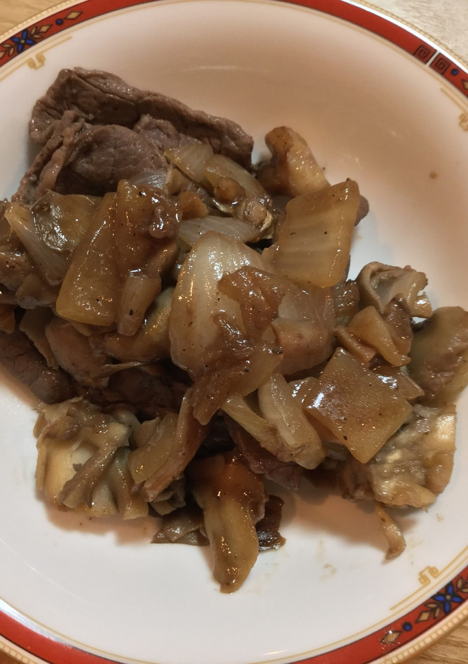 牛肉とまいたけのオイスターソース炒め-レシピのメイン写真