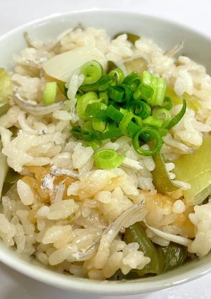 しらすとネギたっぷり味噌炊き込みご飯-レシピのメイン写真
