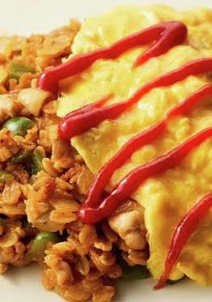 ダイエットに!オートミールのオムライス-レシピのメイン写真