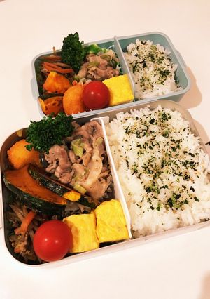 大学2息子、高2娘弁当　23/4/21-レシピのメイン写真