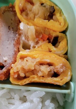 切干大根入りの卵焼きをお弁当に♪-レシピのメイン写真