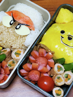 遠足お弁当 キャラ弁 弁当おかず ぷー-レシピのメイン写真