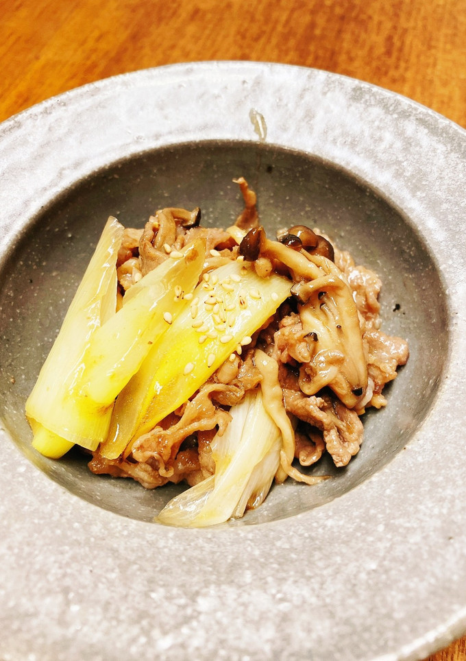 簡単！ネギと牛肉の焼肉のタレ炒め☆-レシピのメイン写真